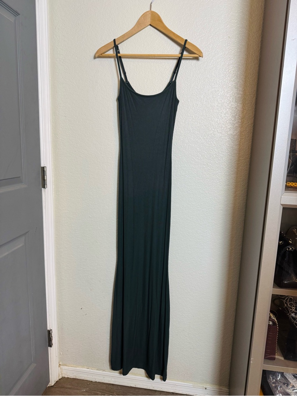 SKIMS Soft Lounge Long Slip Dress in Cypress